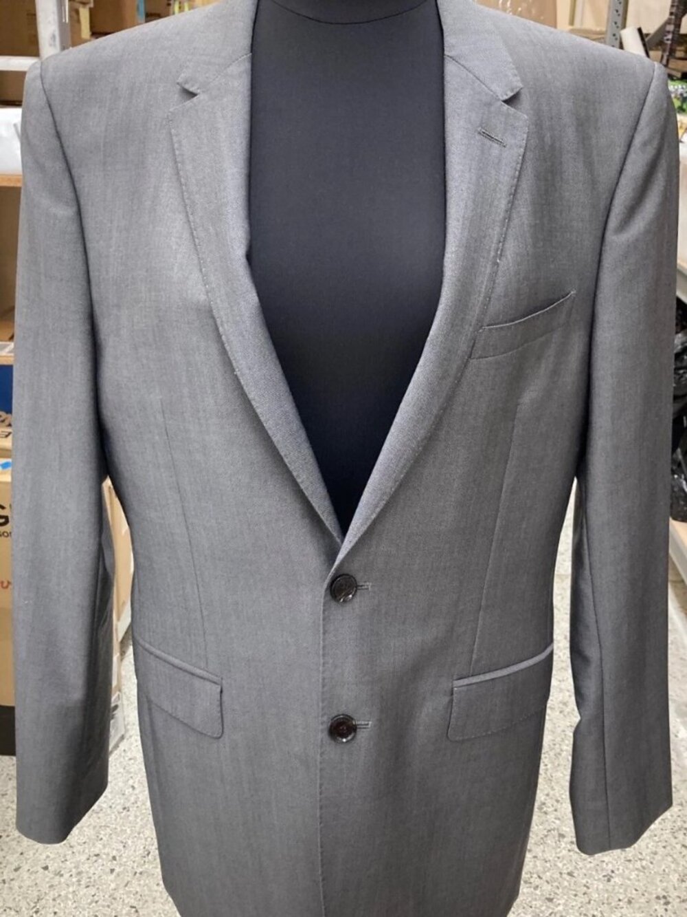 Burberry London Gray Blazer Size Italian 50L US 40L